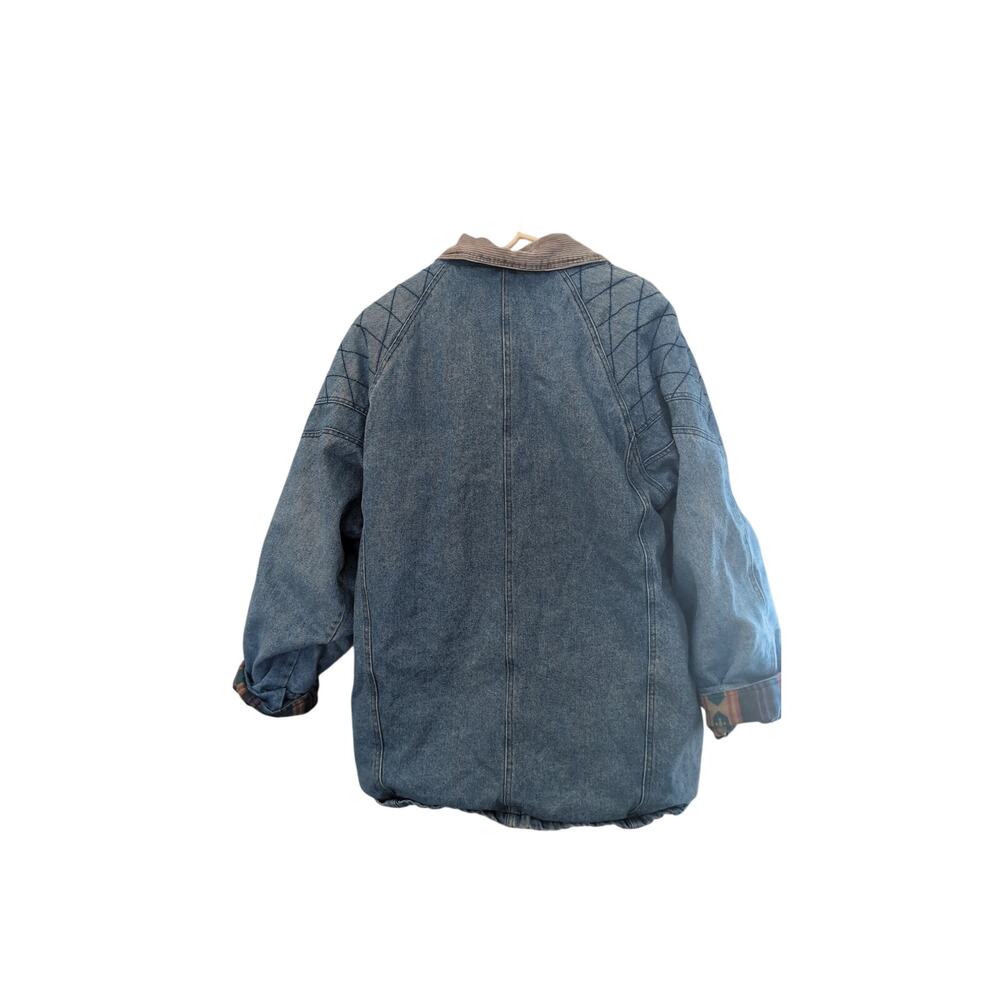 Vintage The In-Crowd Collection Denim Jacket Size Medium Corduroy Collar EUC - Picture 5 of 8